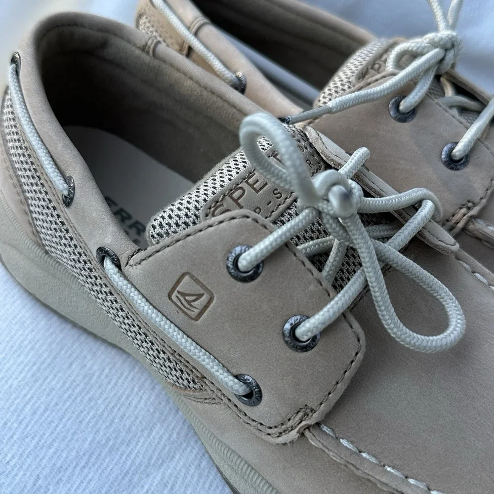 Sperry Top-Sider Intrepid Girls‎ Boat Shoes Tan Leather 5.5M YG45200A